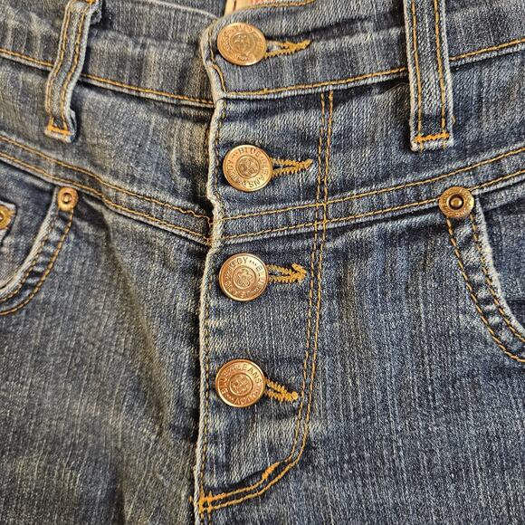 Judy Blue Jeans Women's Size 5 Mid Rise Button Fly Skinny Stretch Made in USA - Picture 3 of 8
